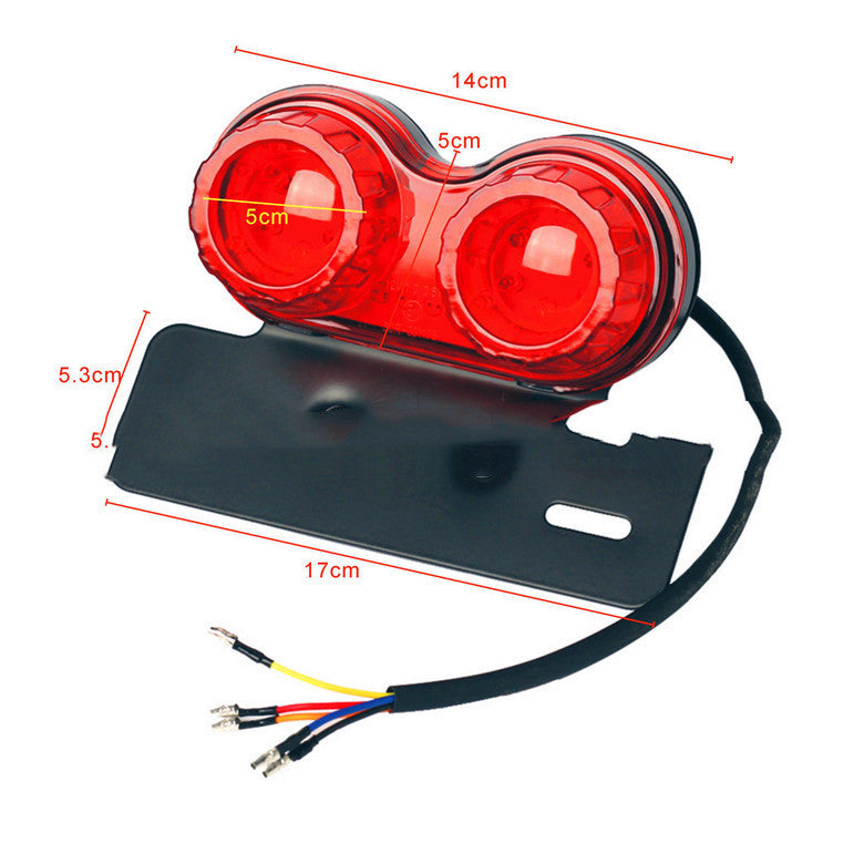 Motorcycle LED Tail Light | Integrated Turn Signal Brake Light Modern