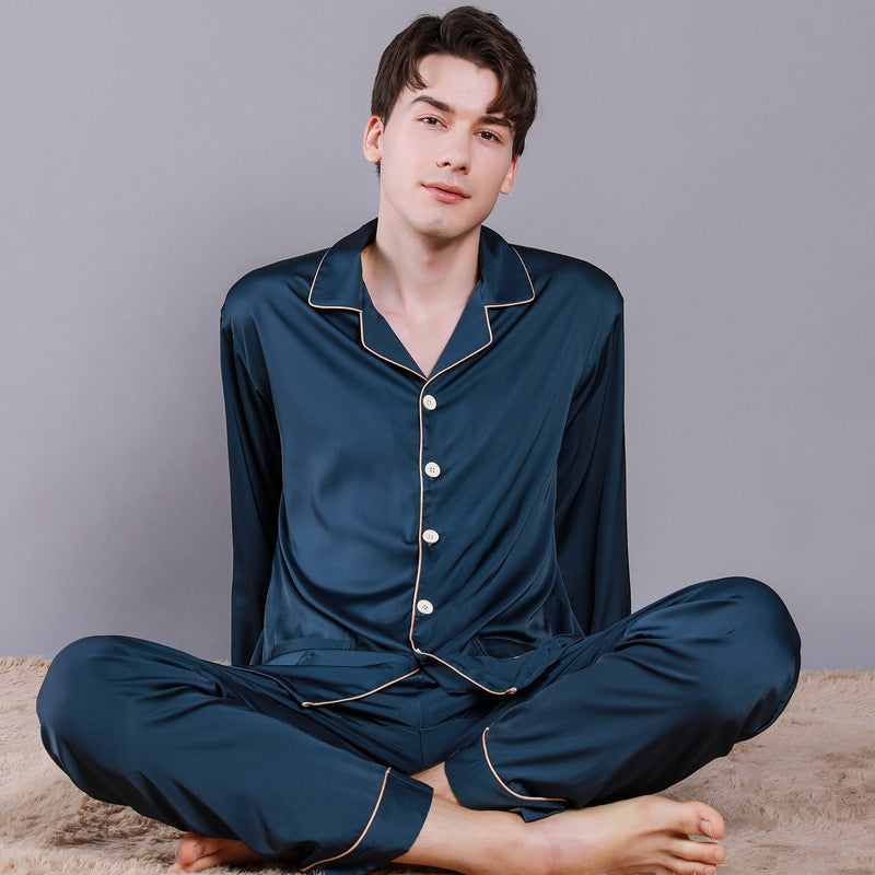Herren Herbst Pyjama Set | Langarm Schlafanzug Neu | Homewear Komfort