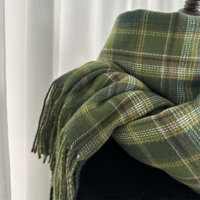 Women's Plaid Scarf Warm Soft Winter Long Fashion Scarf