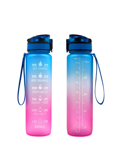 1000ml Transparente Trinkflasche Kawaii – BPA Frei Sportflasche