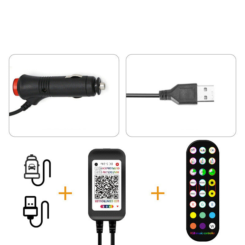 Car LED Interior Light RGB | App Music Control Ambient