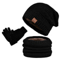 Men's Winter Set Hat Scarf Gloves Thick Warm Outdoor
