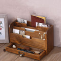 Wooden Document Organizer | Desk File Sorter Box