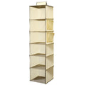 Bamboo Hanging Organizer multi-layered wardrobe space-saving tidy
