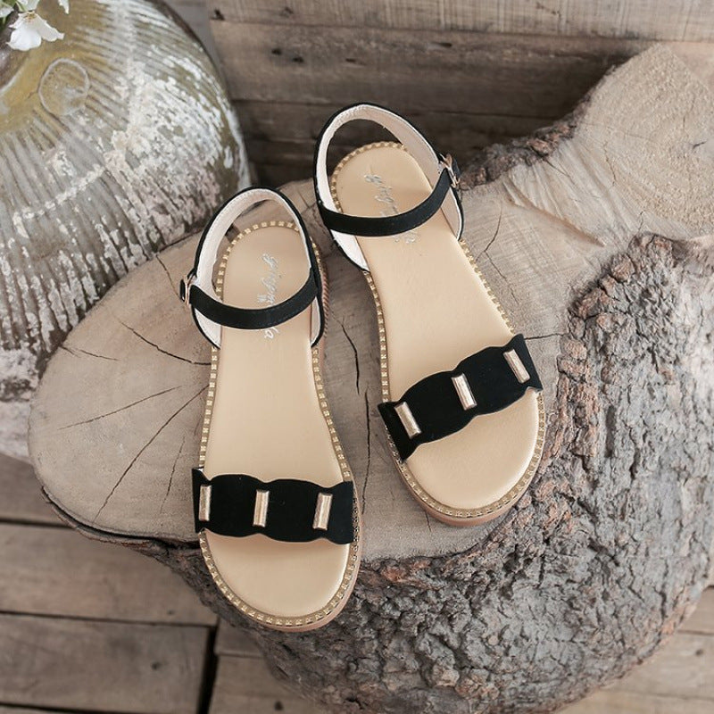 Women's Sandals Block Heel Elegant Summer Fairy Style Comfortable