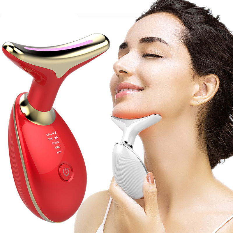 EMS Neck Massager with Heat Function – Firming Anti-Wrinkle Beauty Device