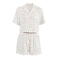 Women's Summer Pajamas | Cotton Short Sleeve Set with Shorts