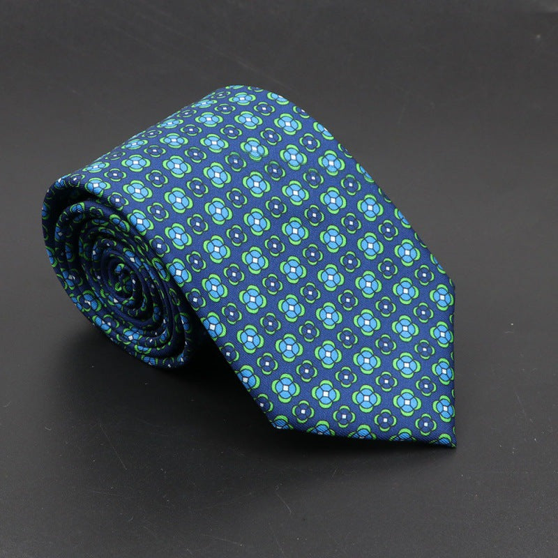 Men's Silk Tie Bohemian 7.5 cm Soft Elegant Modern