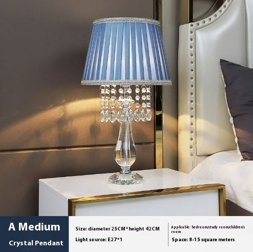 Crystal Table Lamp Dimmable with Remote Control Luxury LED