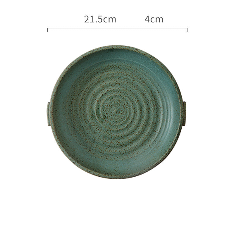 Japanese Handmade Stoneware Dinnerware Set – Premium Plate Set
