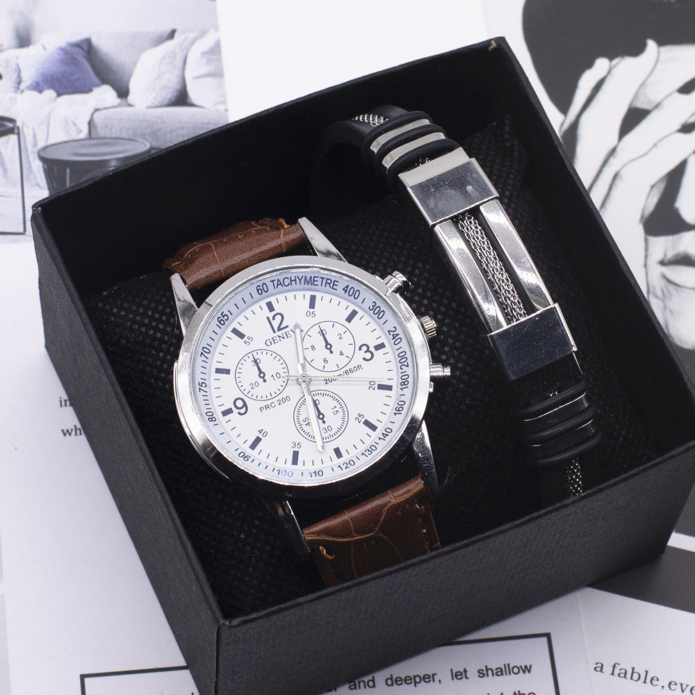 Men's Blue Light Wristwatch | Modern Business Fashion Watch