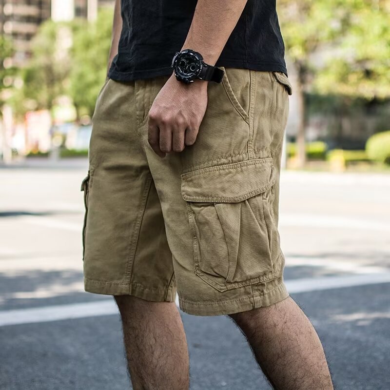 Men's Workwear Shorts Hong Kong Style - Trendy Cargo Shorts