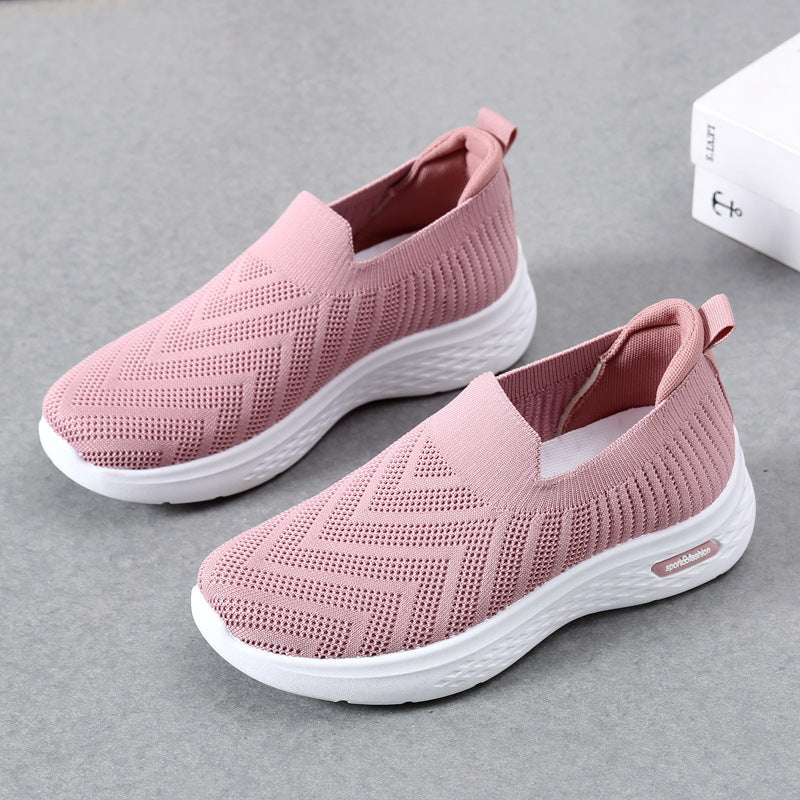 Damen Mesh Slip-On Sneaker – Bequeme Sockenschuhe Freizeit