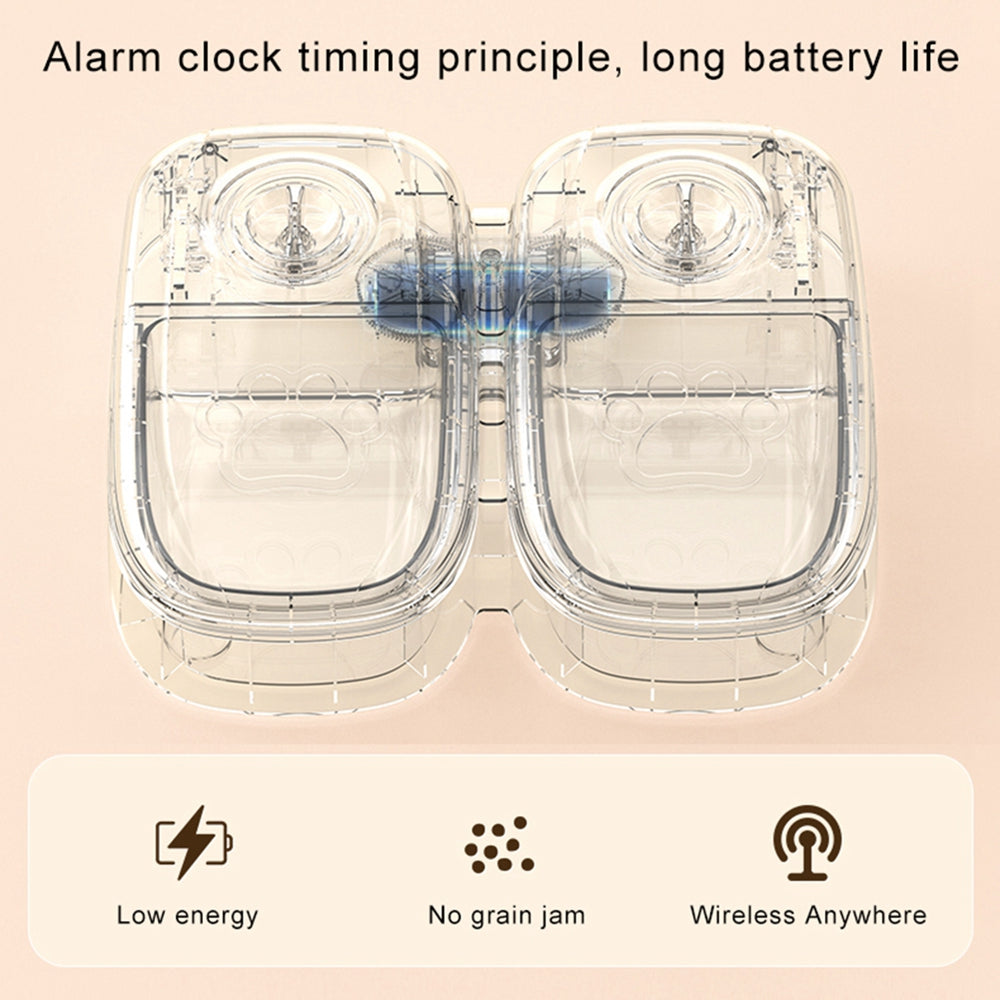 Automatic Pet Feeder Dog Cat | Timer Smart Pet Food Dispenser Stainless Steel