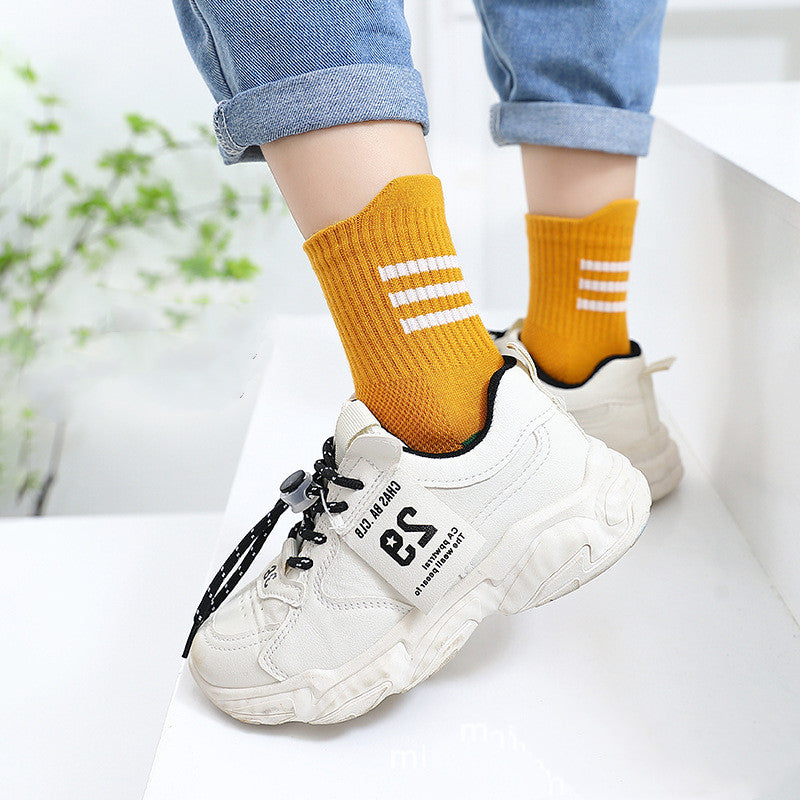 Men's Cotton Socks Mid-Calf | Breathable Mesh Comfort