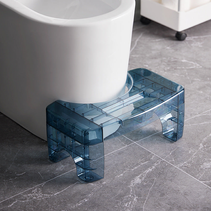 Transparent Toilet Stool | Non-slip Ergonomic Footrest