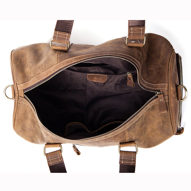 Herren Reisetasche Crazy Horse Leder – Vintage Premium Weekender