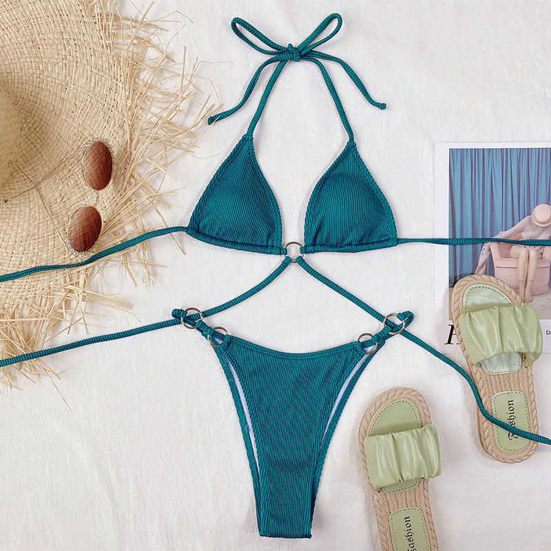 Women's Beach Bikini Set - Elegant Two-Piece for Summer & Beach