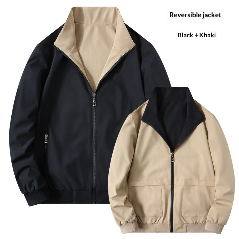 Men's Stand-Up Collar Jacket Casual – Timeless Leisure Jacket for Men