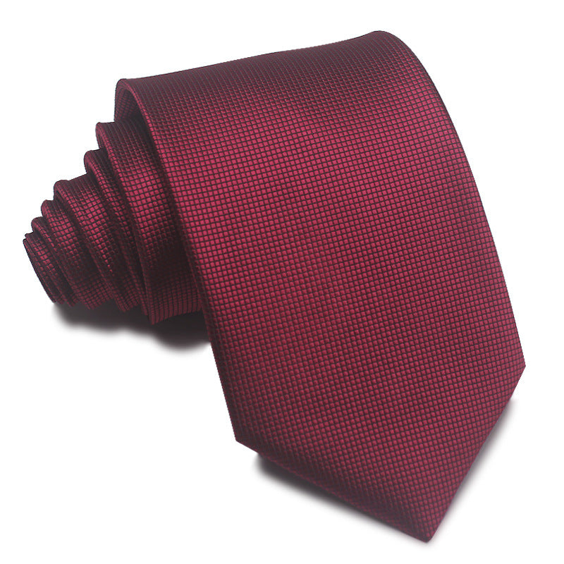 Men's Tie 8cm Striped Business Elegant Red Blue Black