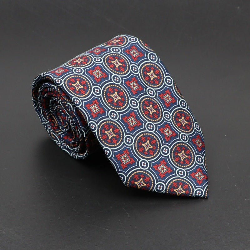 Men's Silk Tie Bohemian 7.5 cm Soft Elegant Modern