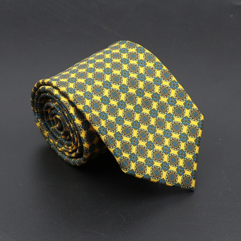 Men's Silk Tie Bohemian 7.5 cm Soft Elegant Modern