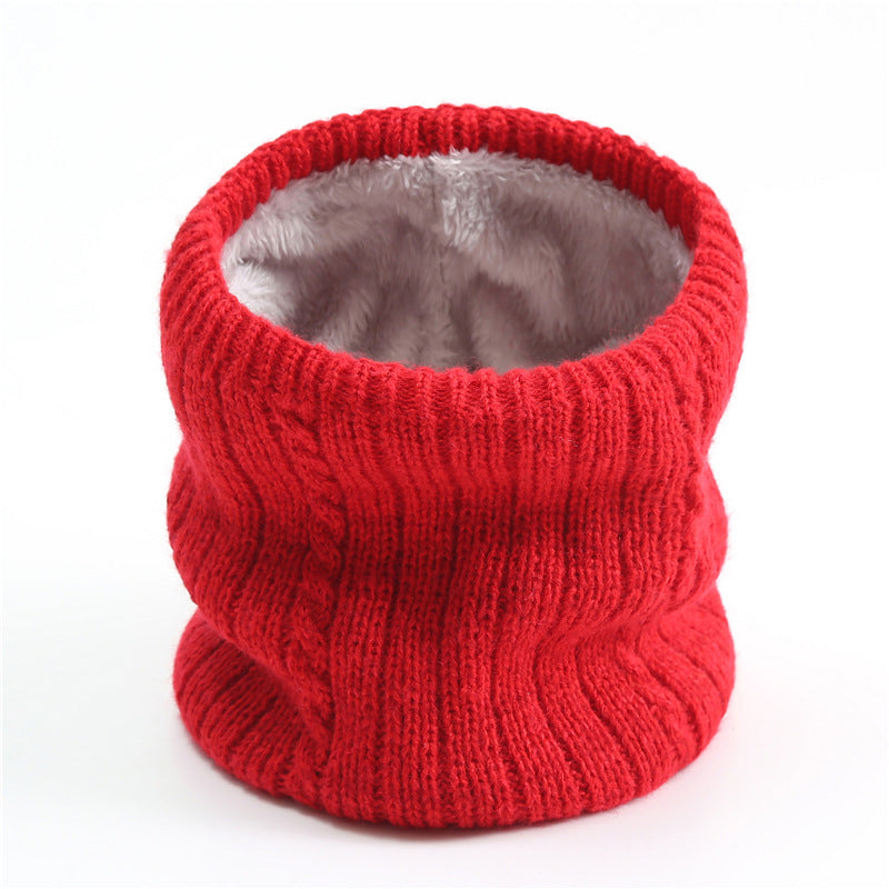 Men's Scarf Striped Fleece Warm Knit Winter Modern