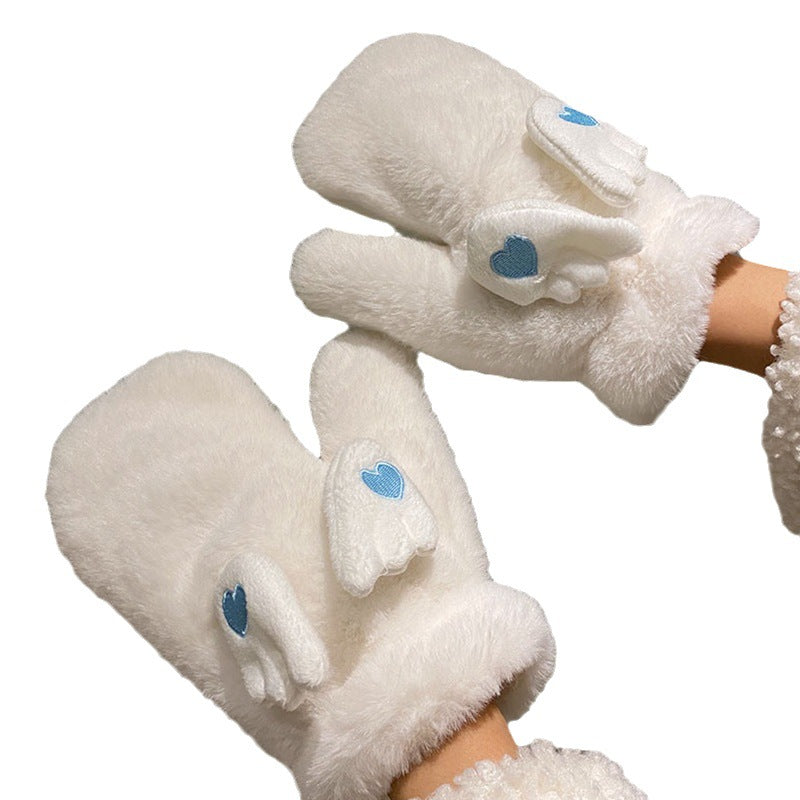 Damen Flügel Handschuhe Korean Style – Süß Warm Herbst Winter