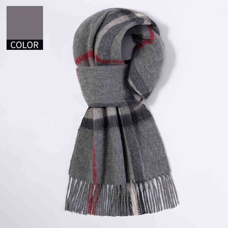 Men's Cashmere Scarf Winter Soft Warm Elegant Luxury