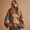 Women's Round Neck Knitted Jumper – Long Sleeve Basic for Layering & Everyday Wear